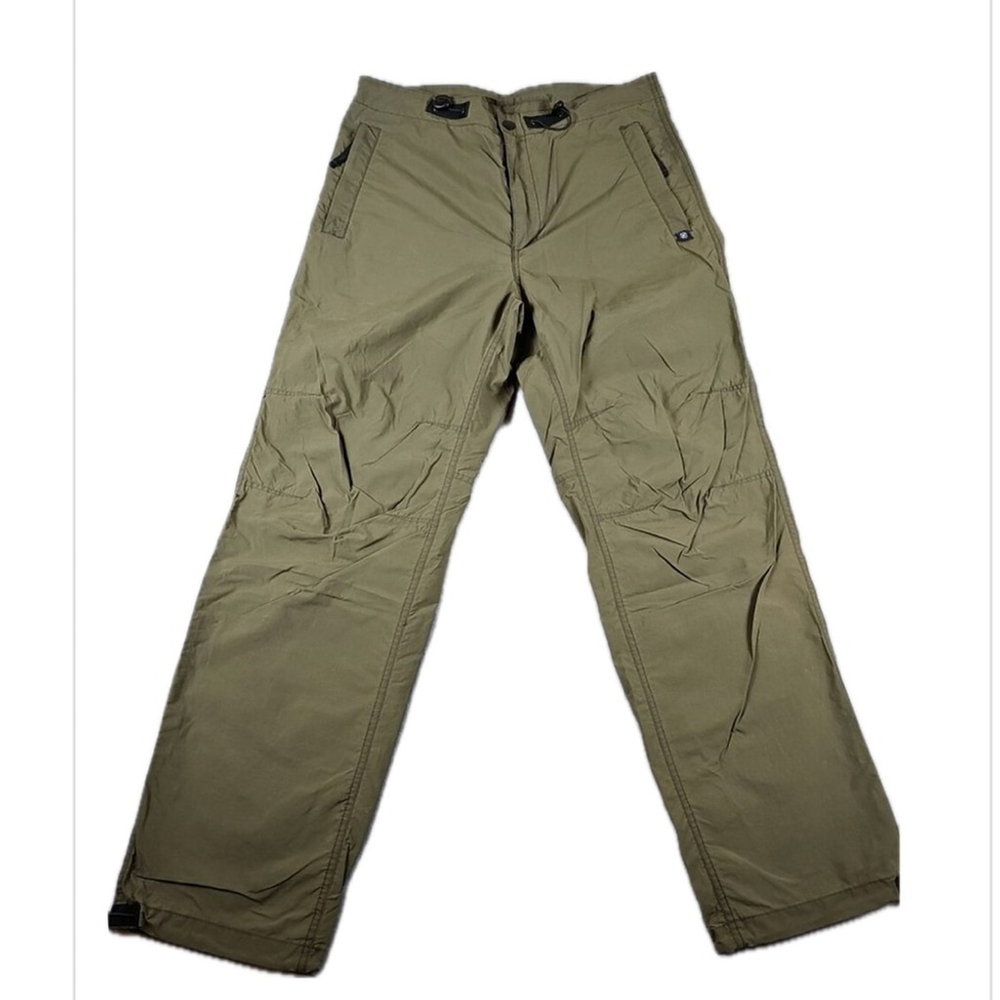 Nautica Green Men Nylon Pants cargo travel snow trekking